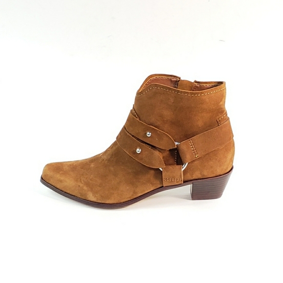 Dolce Vita Shoes - Dolce Vita Ankle Booties Block Heel Buckle Zip
